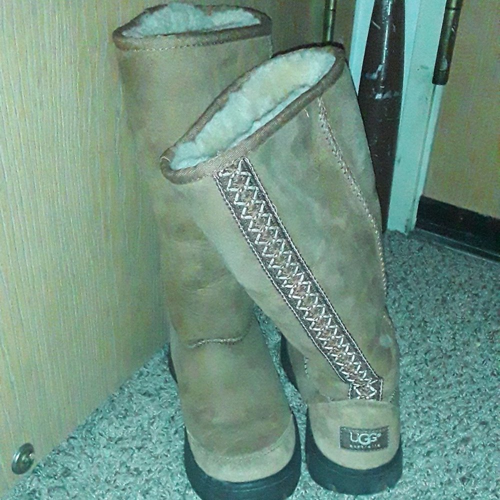 UGG Australia tall braid boots